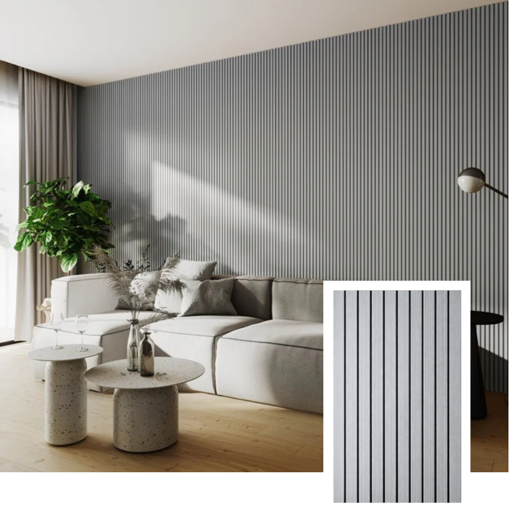 Vert™ Akoestisch lattenpaneel — Gerookt eiken (2,7 m × 1,10 m)
