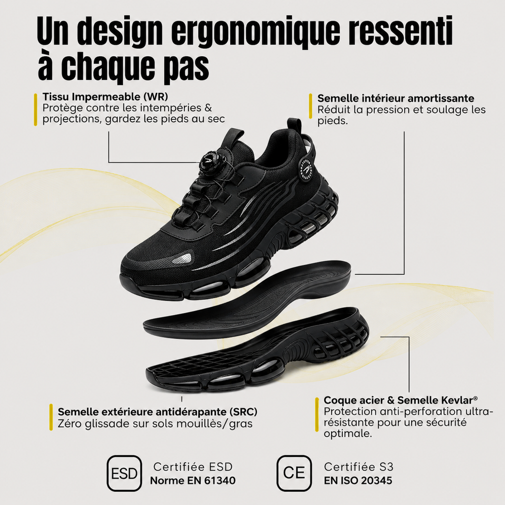 Tenis de Seguridad con Punta Reforzada – Protección y Comodidad Superior